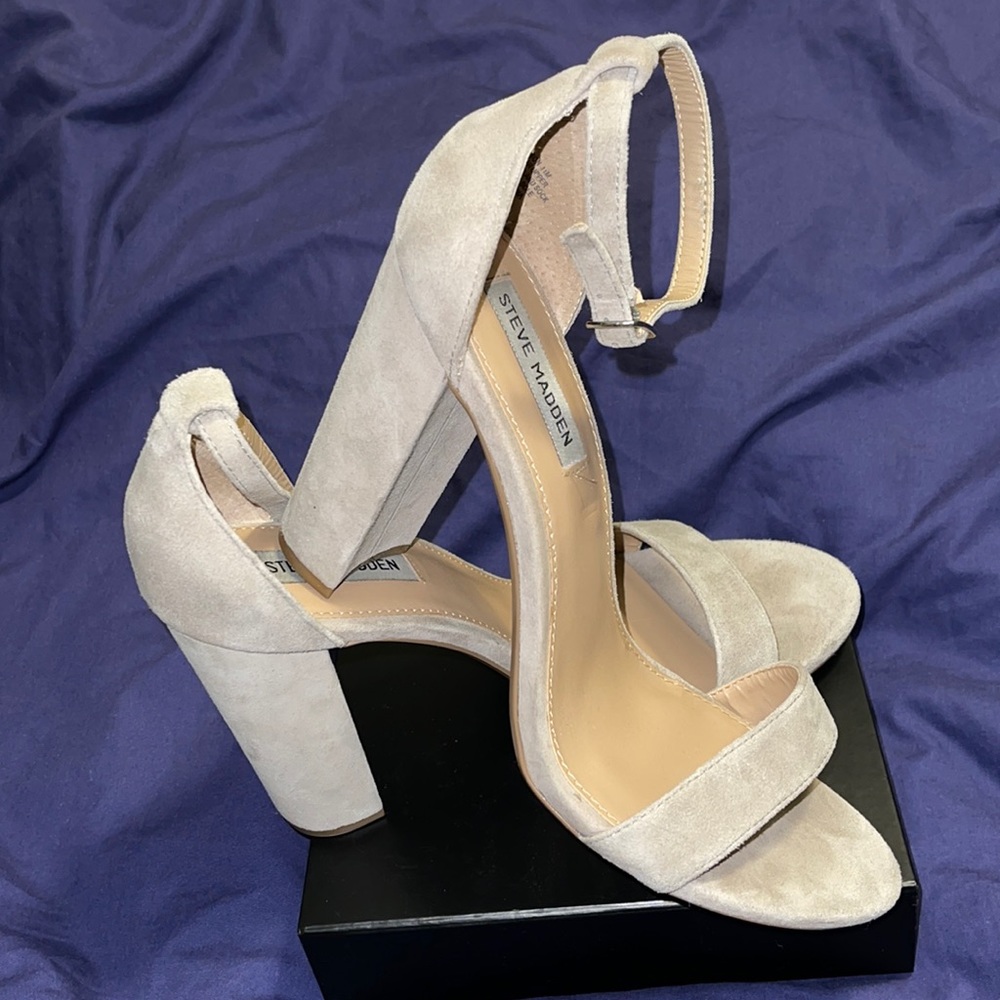 Steve Madden Light Grey Heels